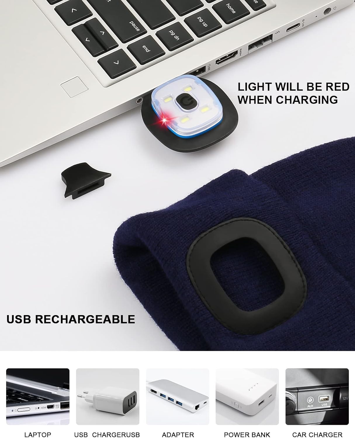 Melasa LED Ground illuminate Beanie for Kids Warm Lit Fun