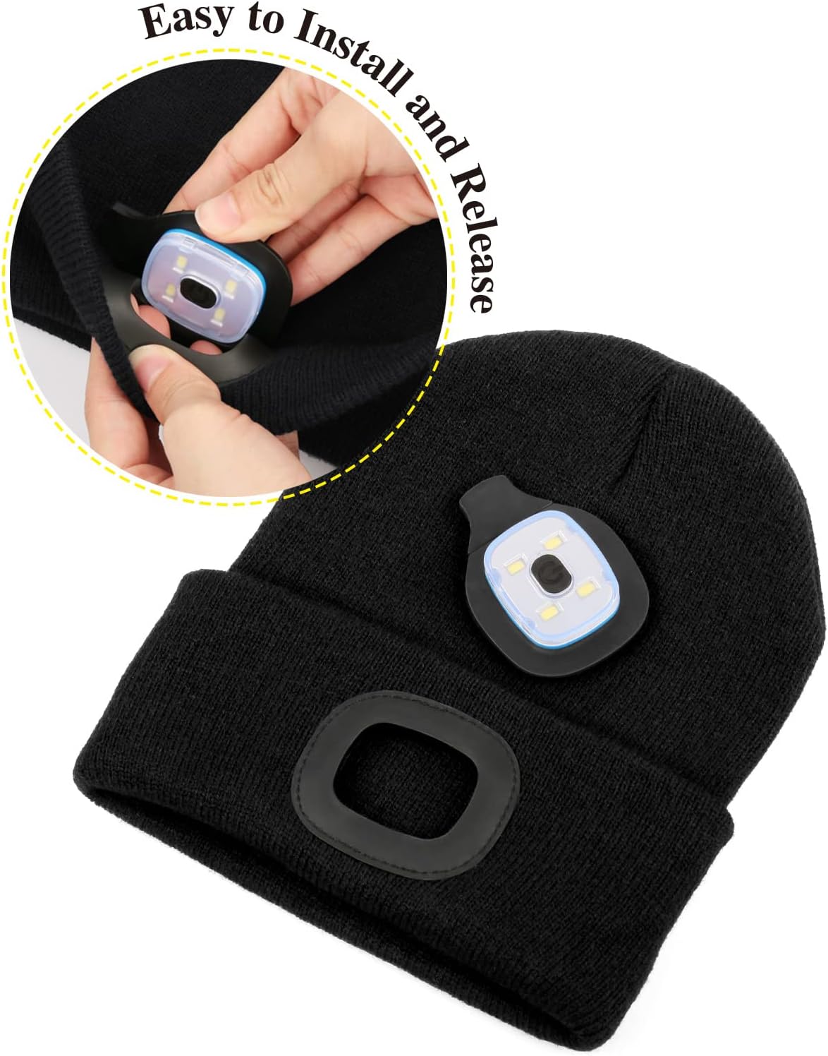 Melasa LED Ground illuminate Beanie for Kids Warm Lit Fun
