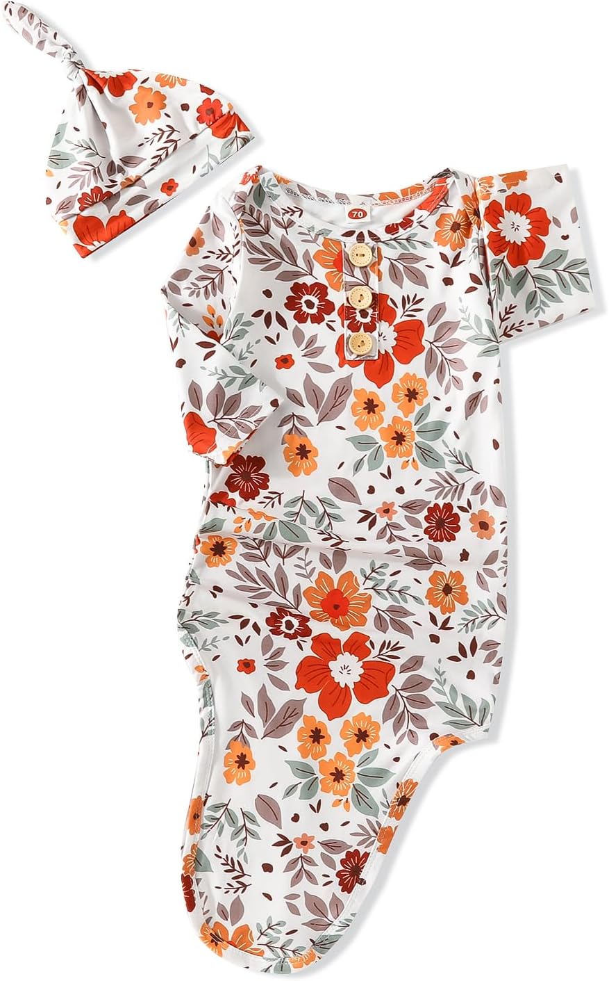 Soft Cotton DayNight Gown for Newborns