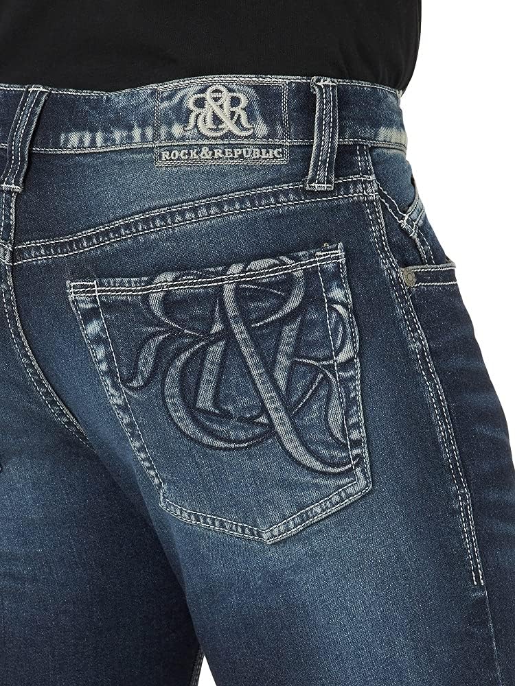 Rock Republic Mens Relaxed Straight Jean Comfort Style