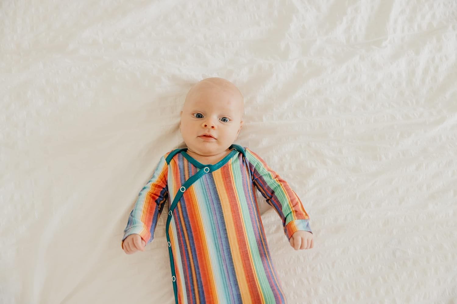 Copper Pearl Knotted Newborn Sleepers for Baby Boy and Girl 1