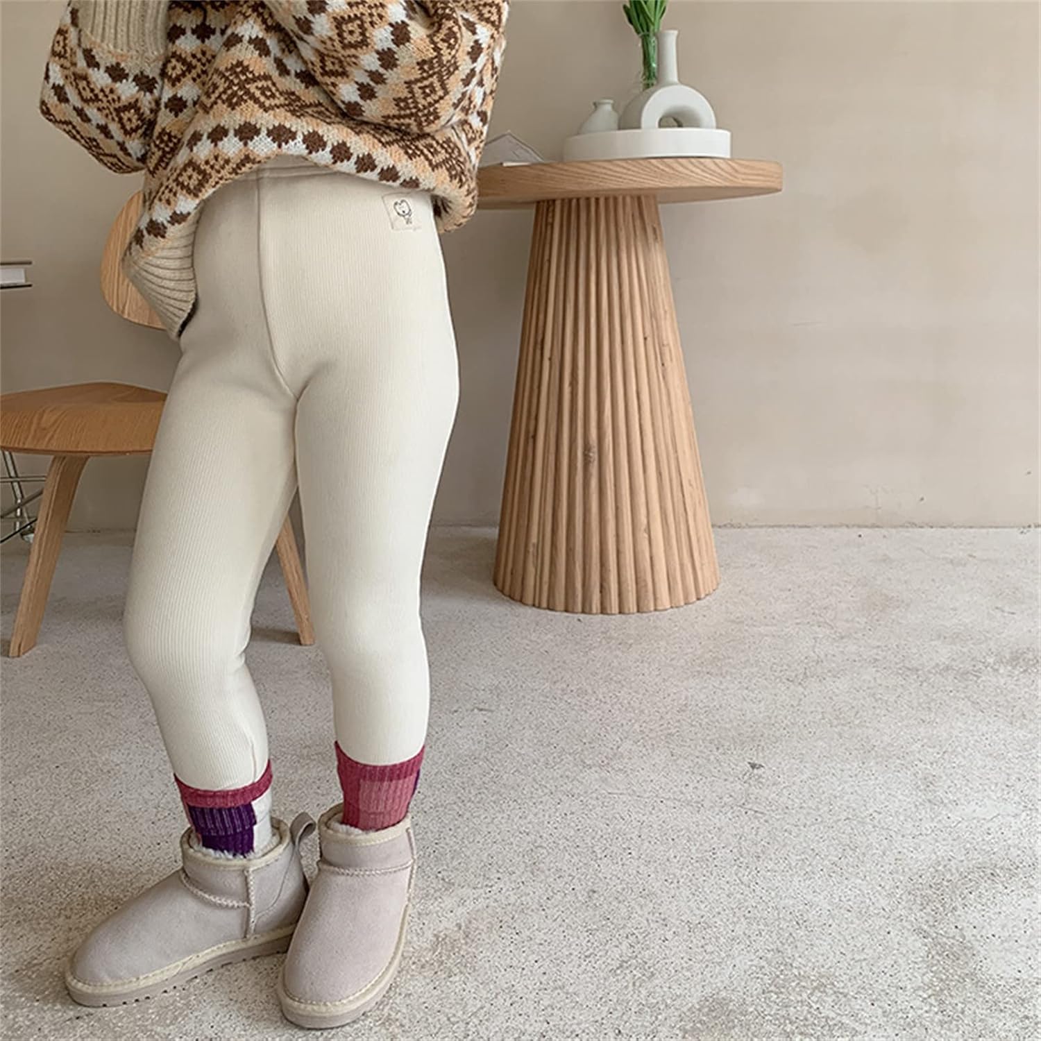 Toddler Girls Fleece Lined Thick Warm Trousers