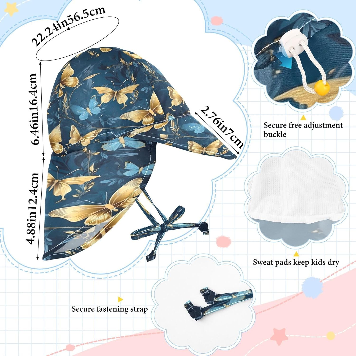 Adorable Toddler Beach Sunhat