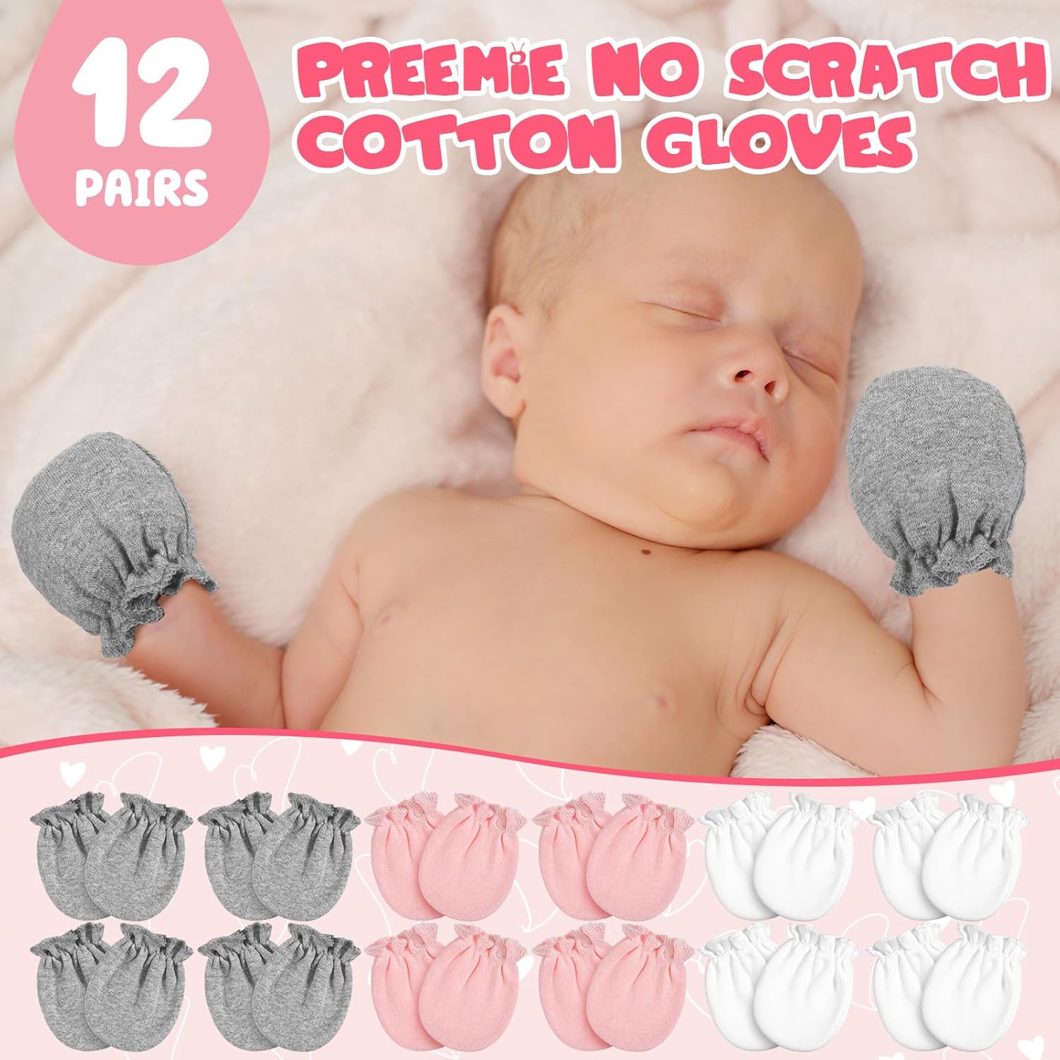Vabean12PairNoScratchMittens