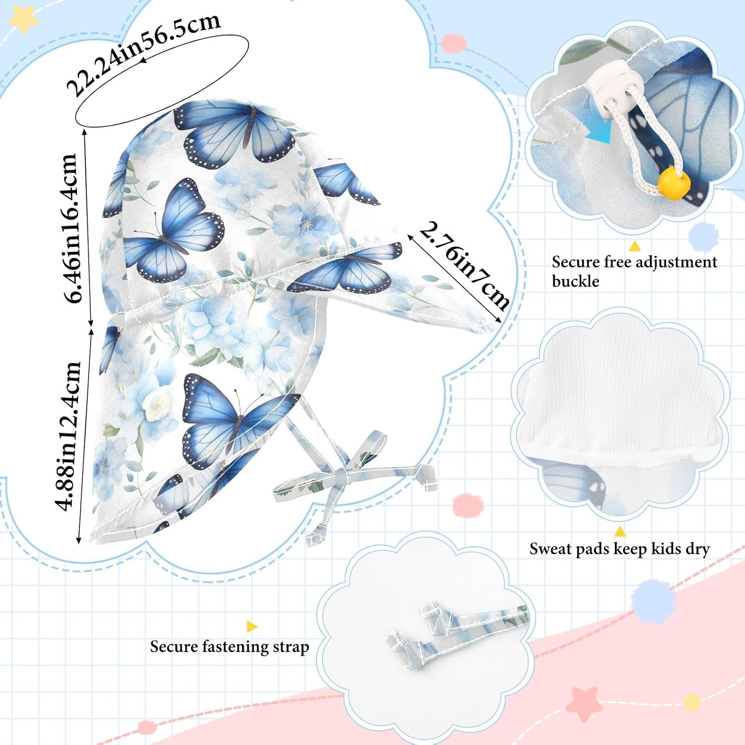 Emelivor Toddler Summer_sun_hat UV Protection