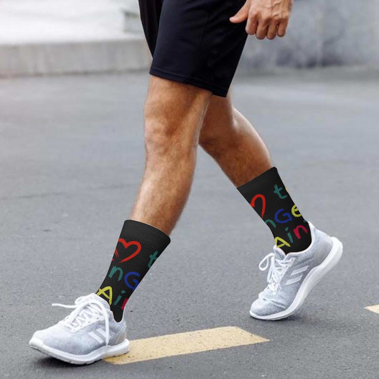 I Heart to Fingers Paint Socks for Boys