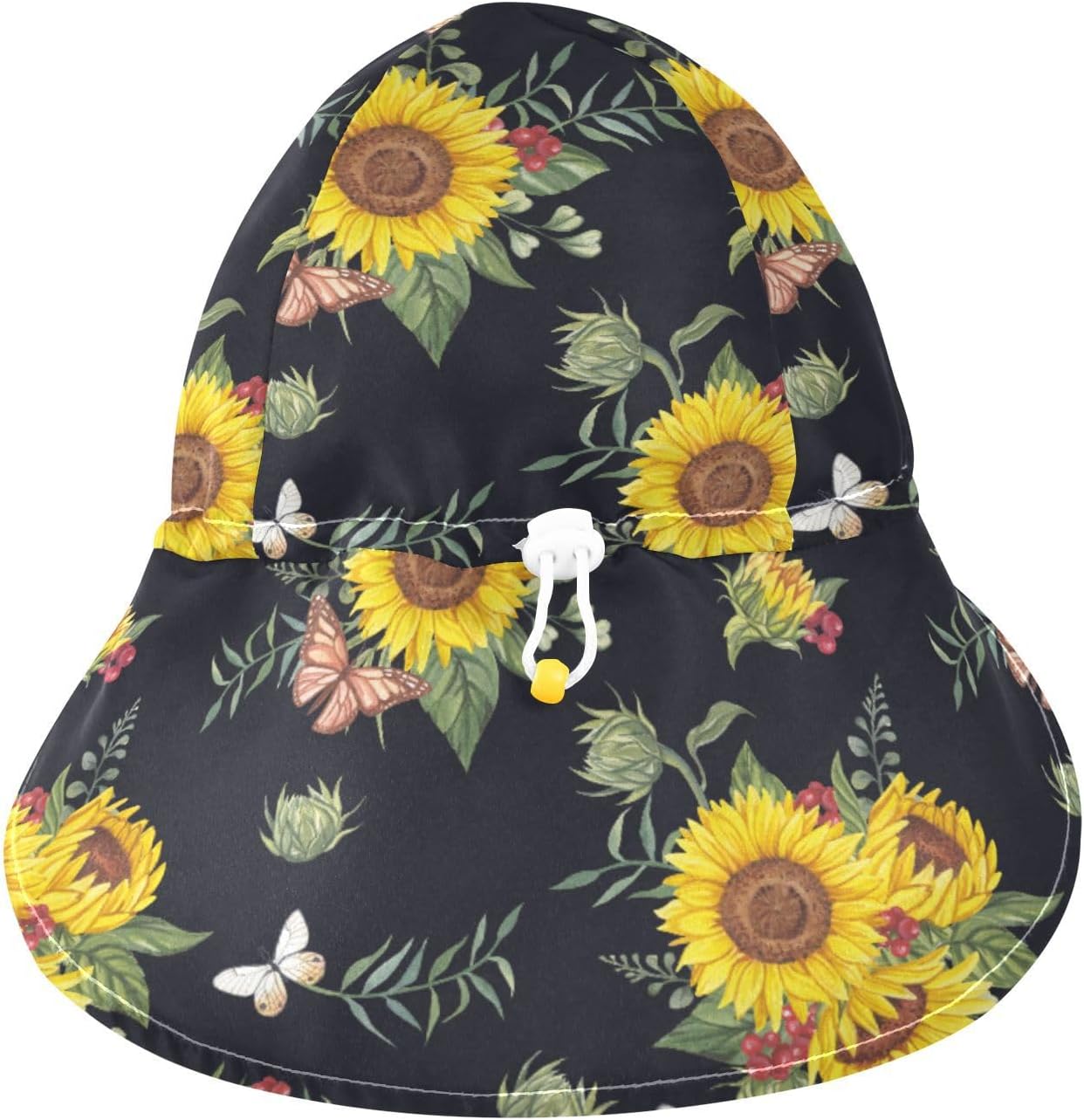 Adjustable Toddler Sun Hat for 2-4T with Sun Protection