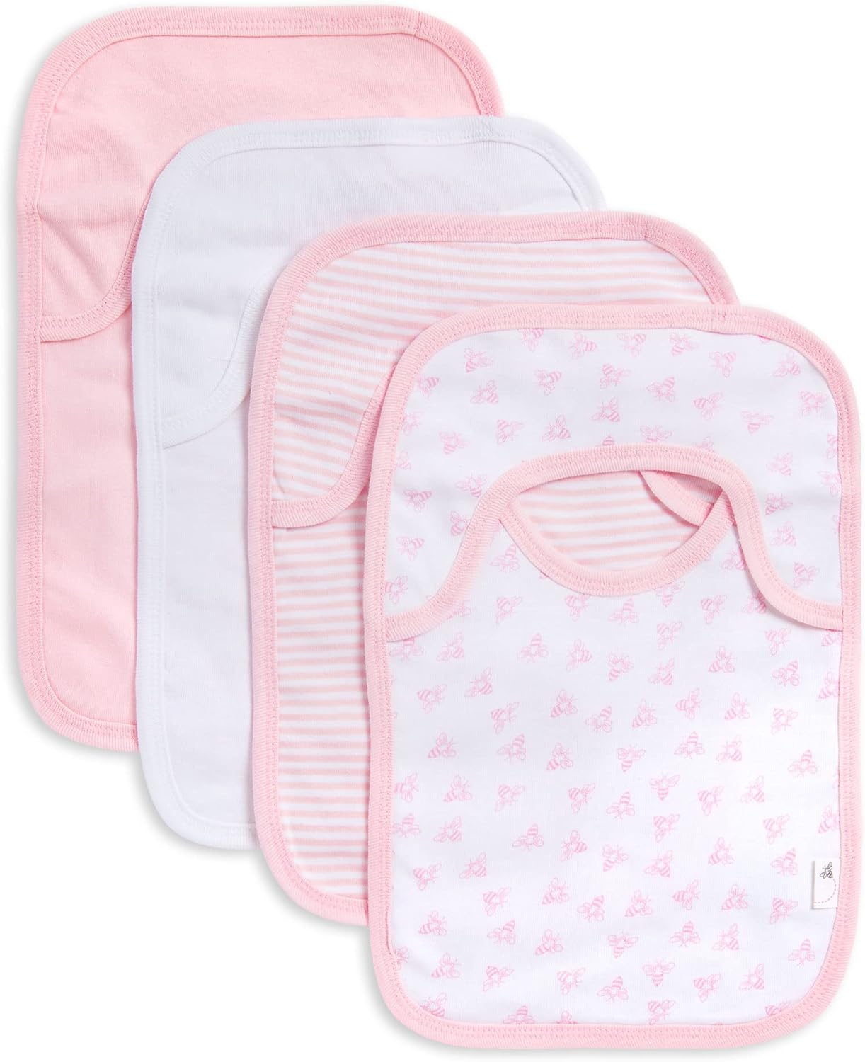 Burts Bees Baby Footed Sleeper Bibs Set