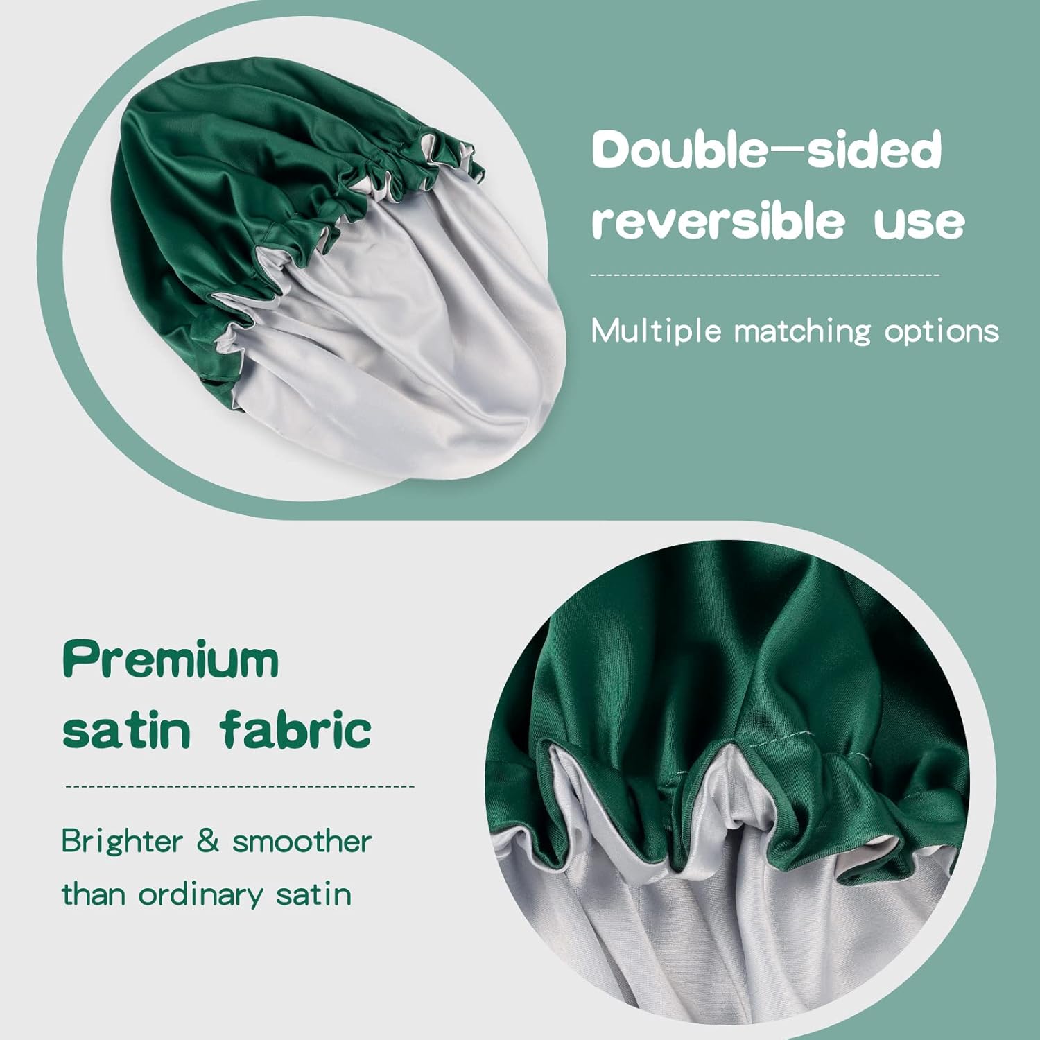 Natures Softness Reversible Bonnet for Curly Hair angle baby 636
