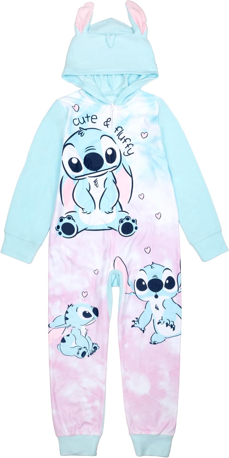 Disney Lilo Stitch Pink One-Piece Sleepers