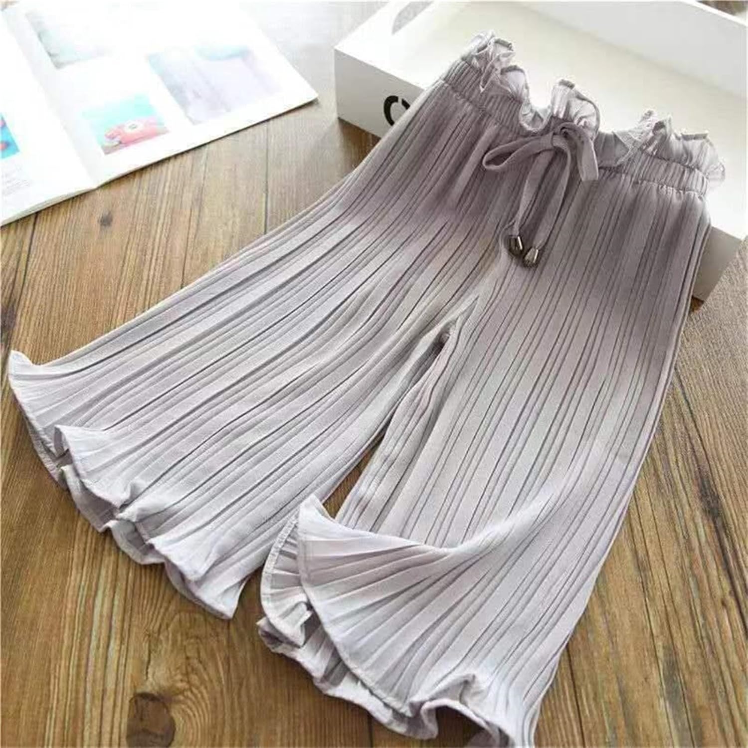 Perfect Toddler Girls Ruffle Pants Wide Leg