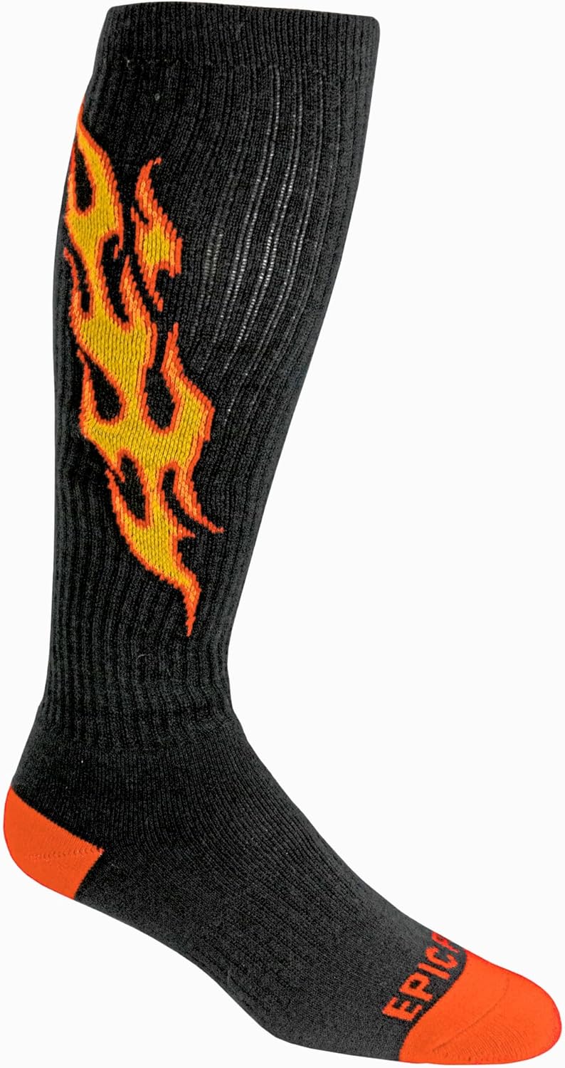 Epic Youth Flame - Cute Novelty Socks Pair