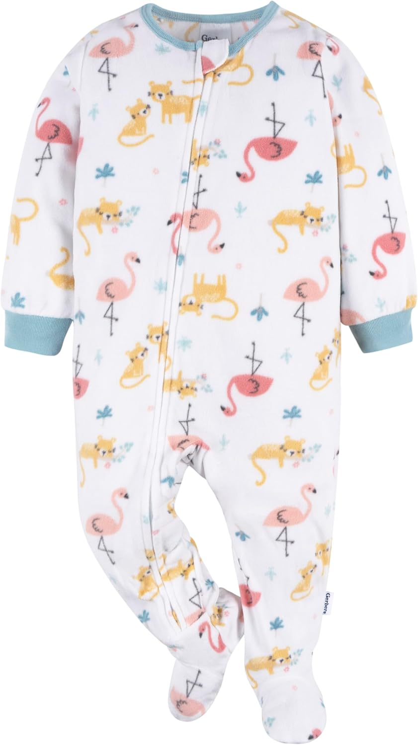 Gerber toddler flame resistant fluffiness PJs 2-pack cozy and comfortable