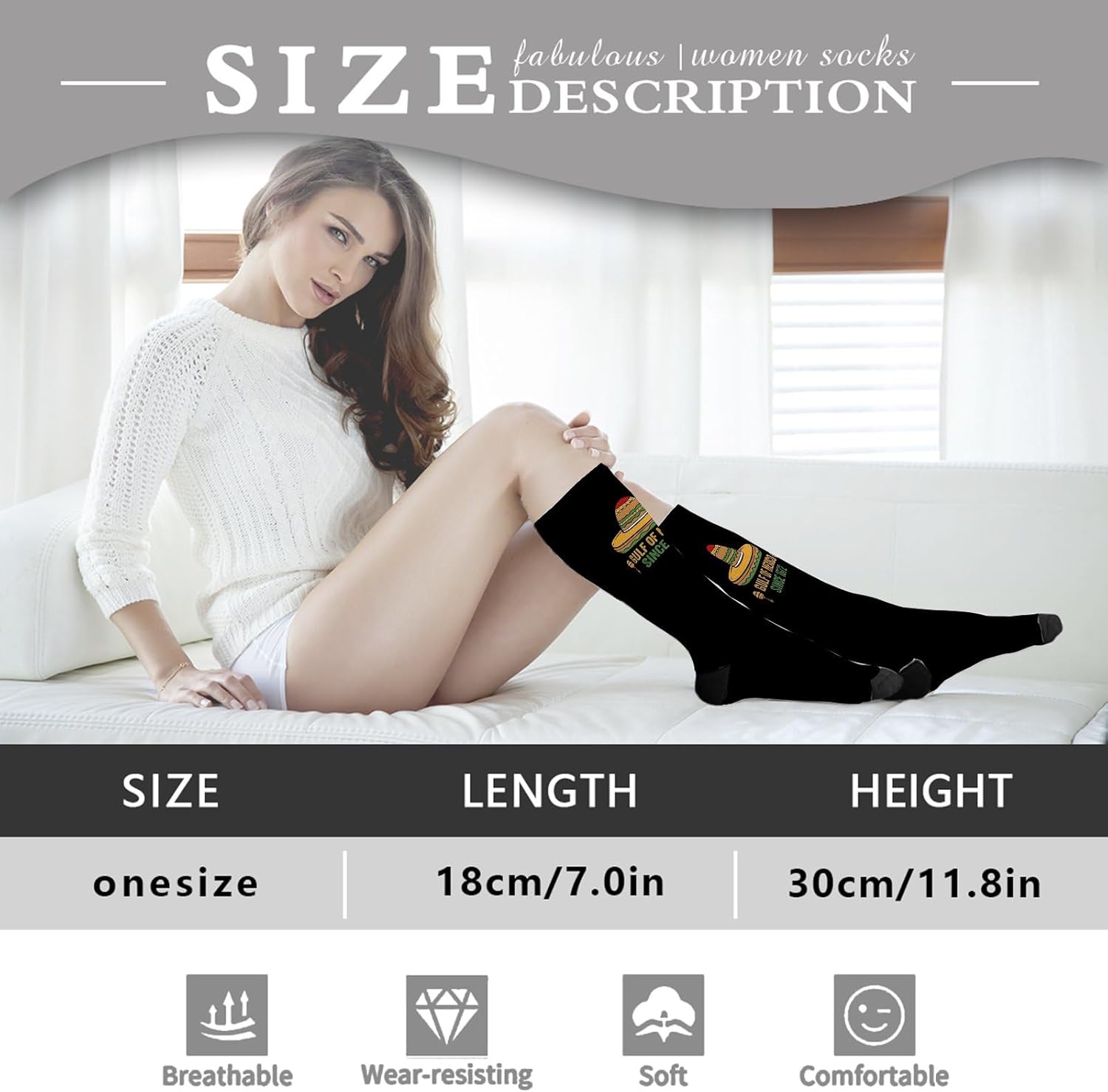 Gulfs of Mexico Since 1672 Calf Socks for Boys