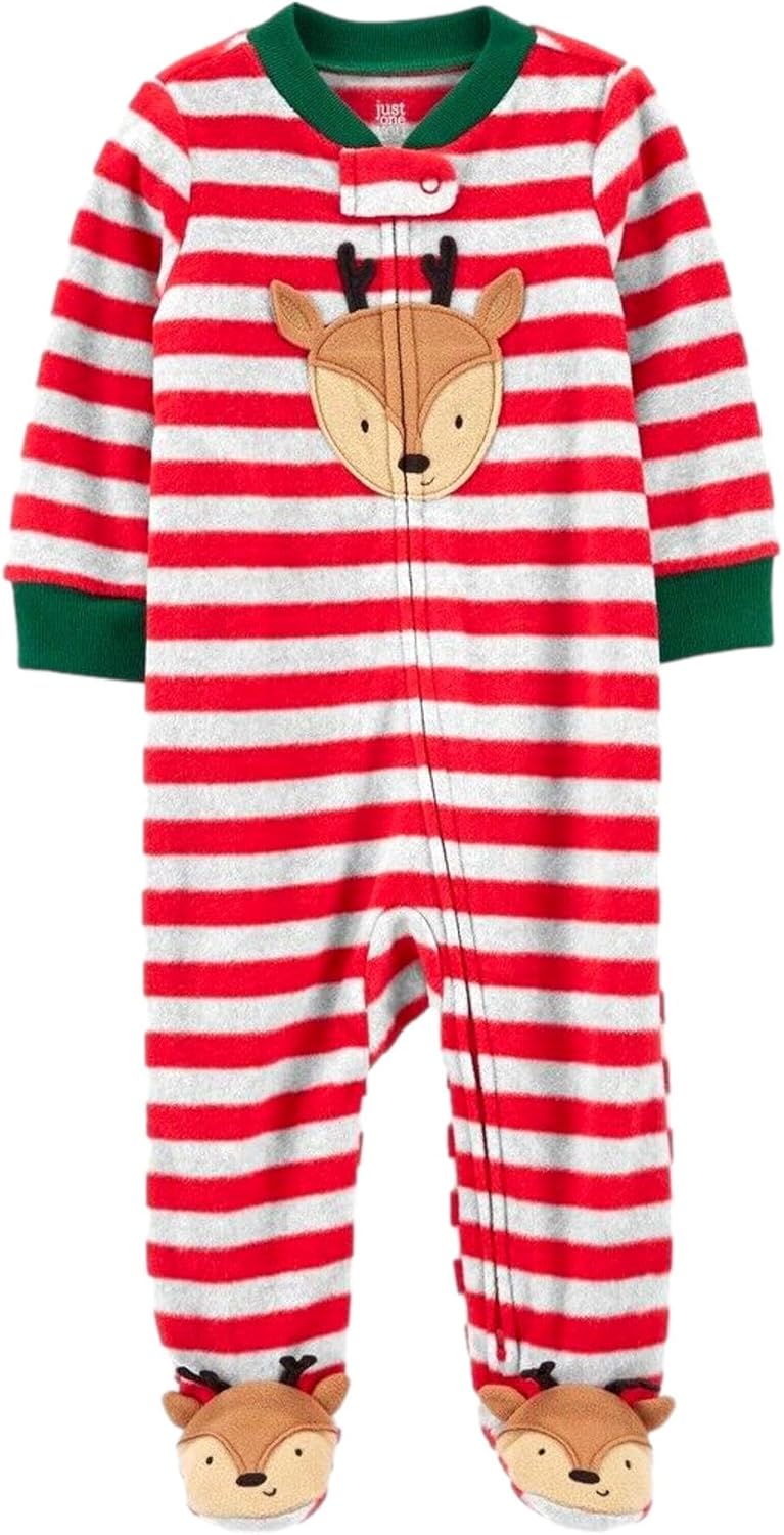 Carters Just One You Christmas Sleep Play with Reindeer US Age 0 Months