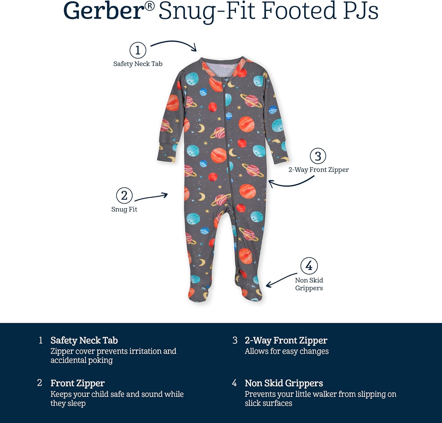 Gerber Baby Girls Toddler Snug Buttery-Soft Pajamas