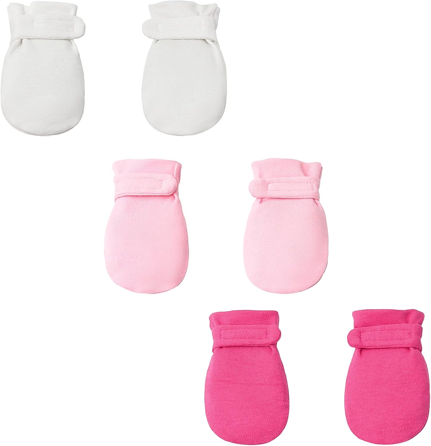 No Scratch 100 CottonAdjustable Baby Mittens Gloves
