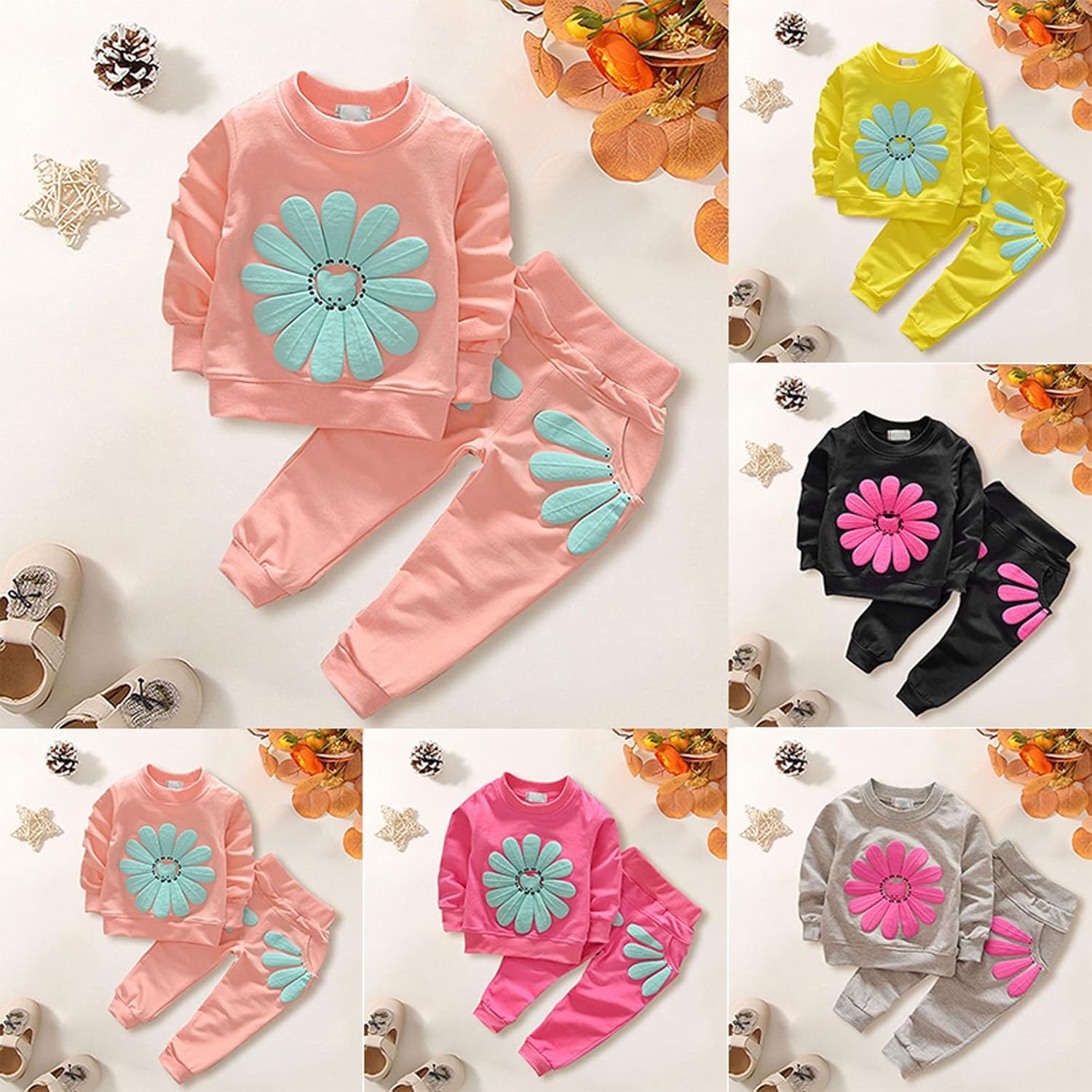 Cute Toddler Girl Fall vers Pullovers Denim Pants