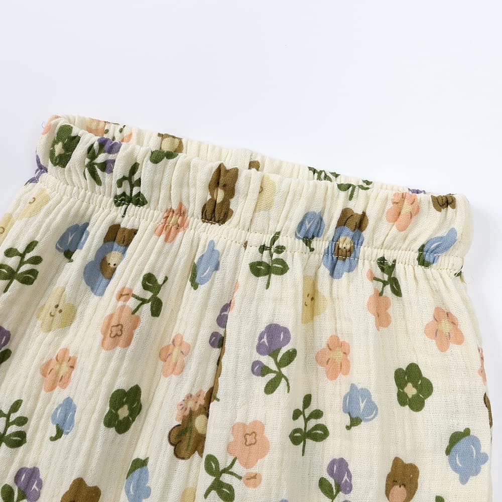 GFQLONG Toddler Girls 3-Piece Harem Pants