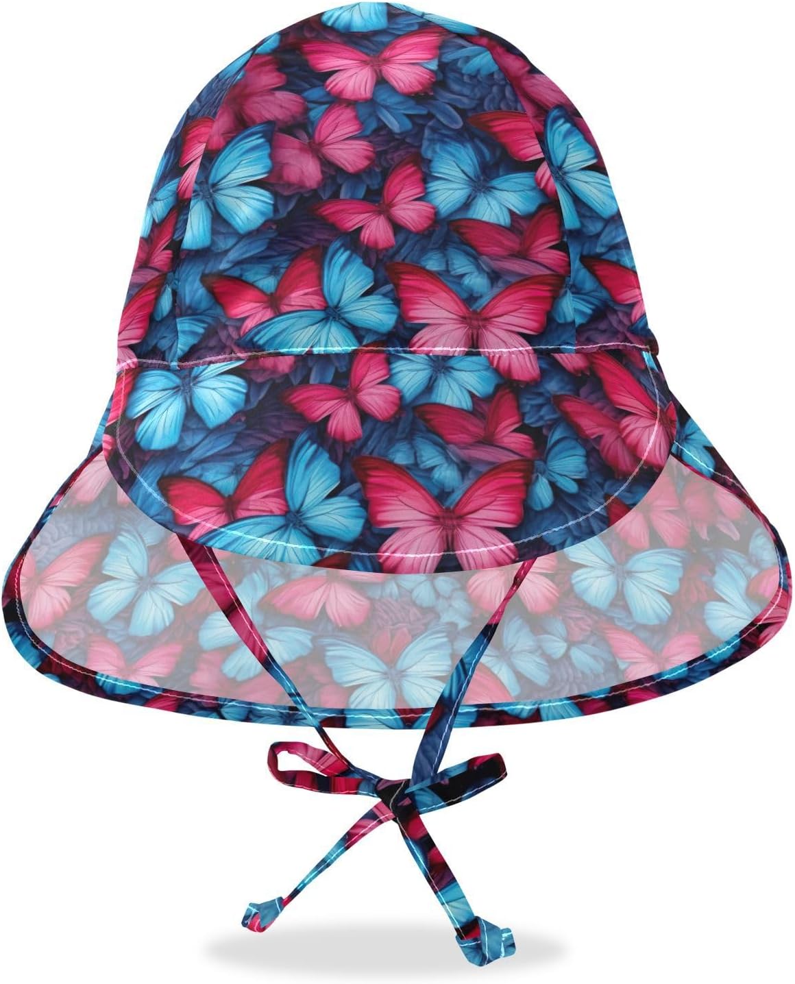 Emelivor Blue Butterflies UV Protection Baby Sunhat UPF 50