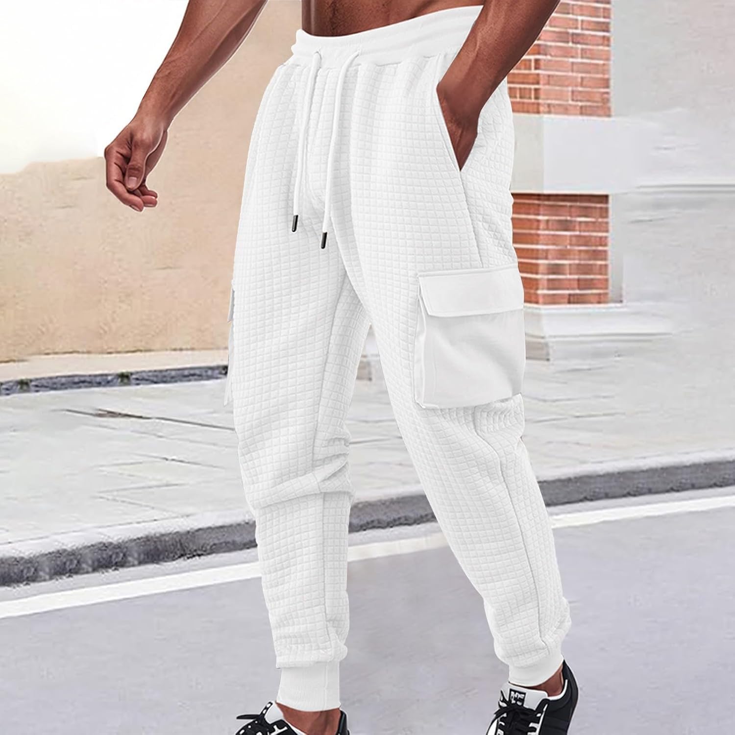Wenkomg1 Elastic Waist Sweatpants