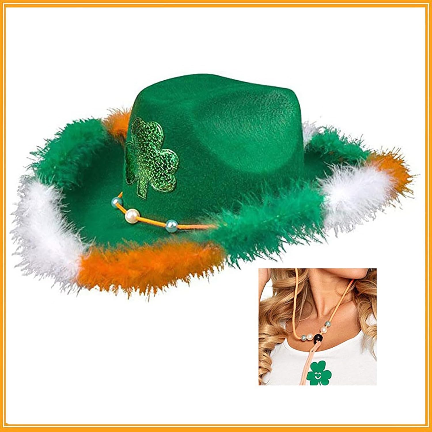 St Patricks Day Cowboy Hat Lucky Accessories