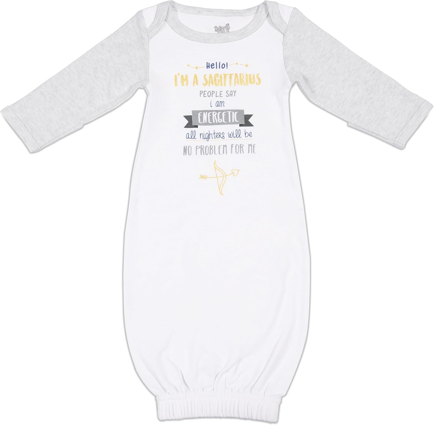 Baby Mitten Gown Sagittarius 0-3M