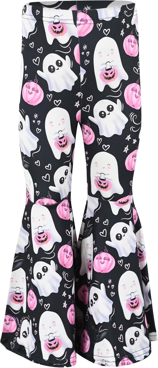 Unique Baby Halloween Kids Set 2-Piece Outfit with Bell Bottoms Bell Sleeves