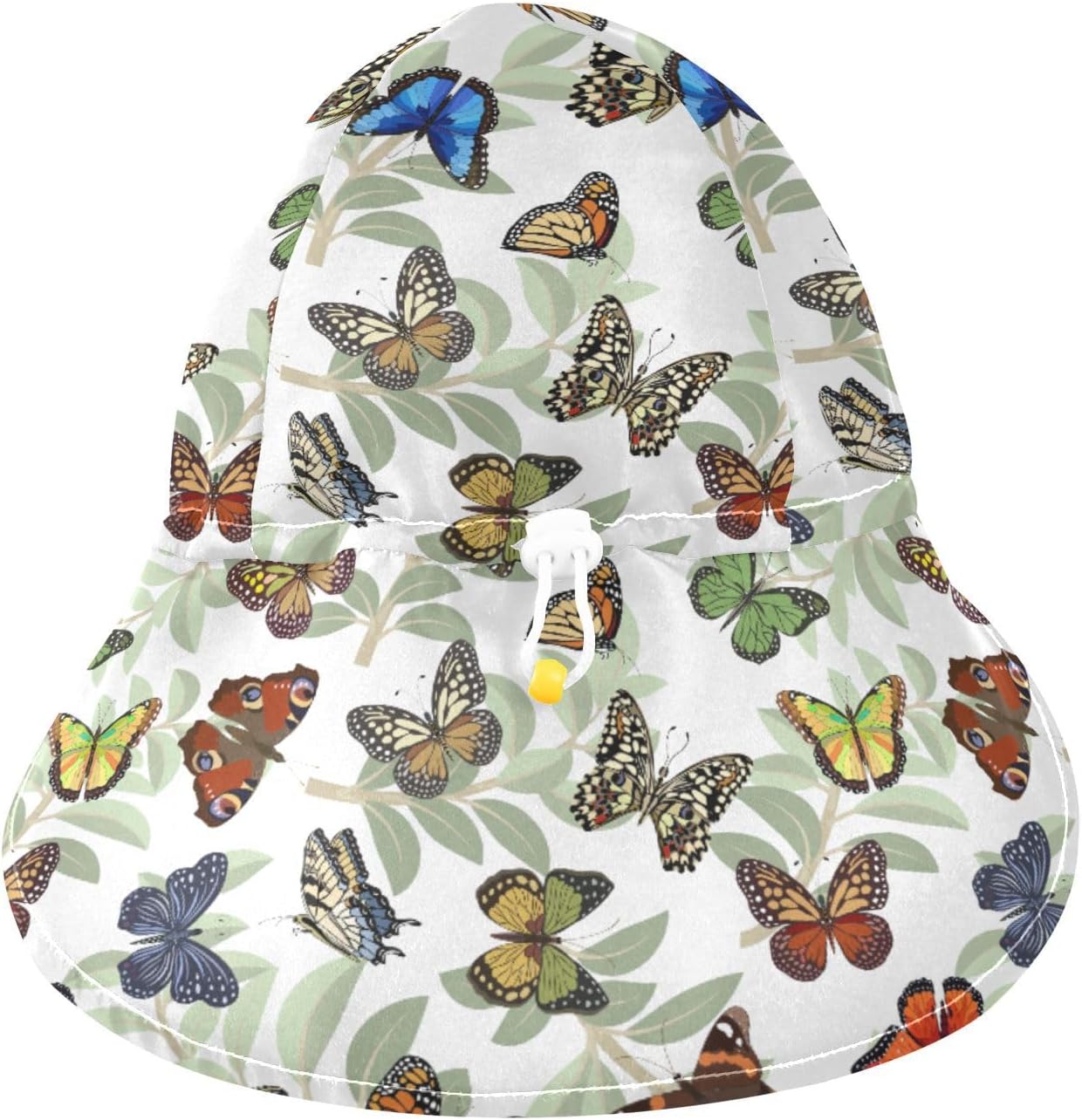 Adjustable Baby Sun Hat for Kids Toddler Beach Bucket with Print