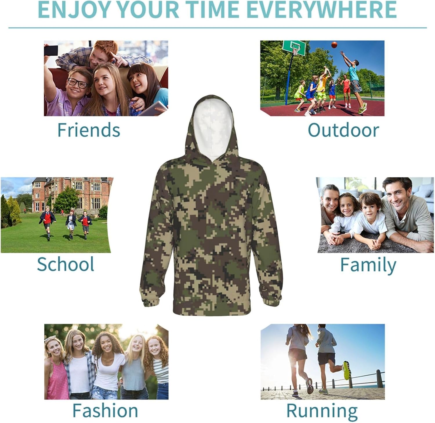 MZERSE Boys and Girls Soft Long Sleeve Hoodie
