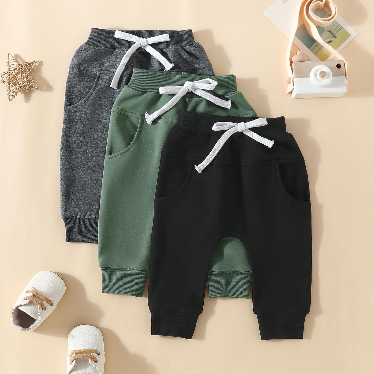 Pivanzore 3-Pack Toddler sweatpants
