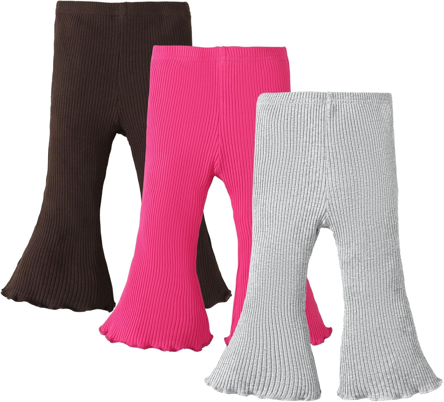 Adorable Baby Girl Flare Pants 3-Piece Set