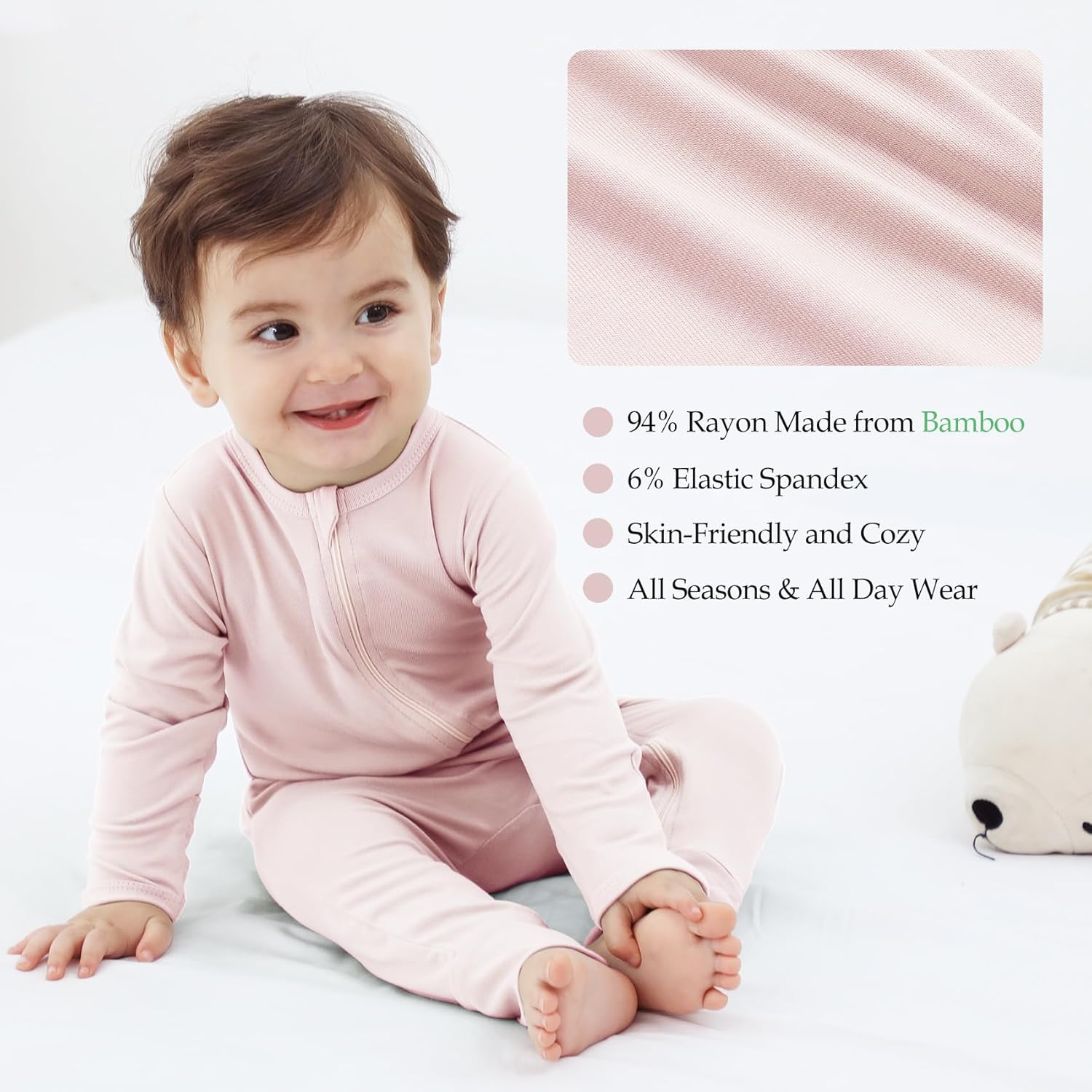 Sturdy Pajamas for Baby Boys Girls 0-24 Months