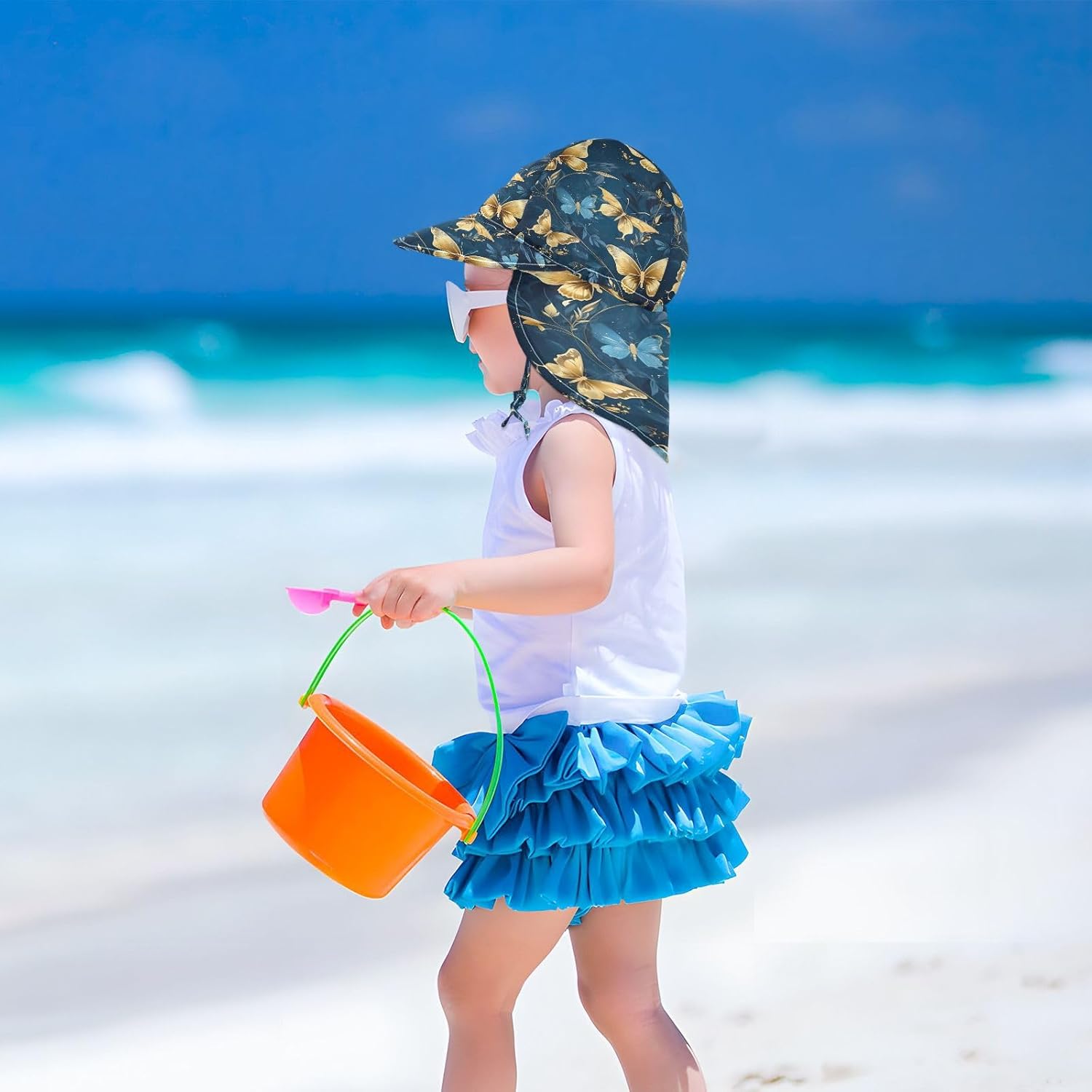 Adorable Toddler Beach Sunhat
