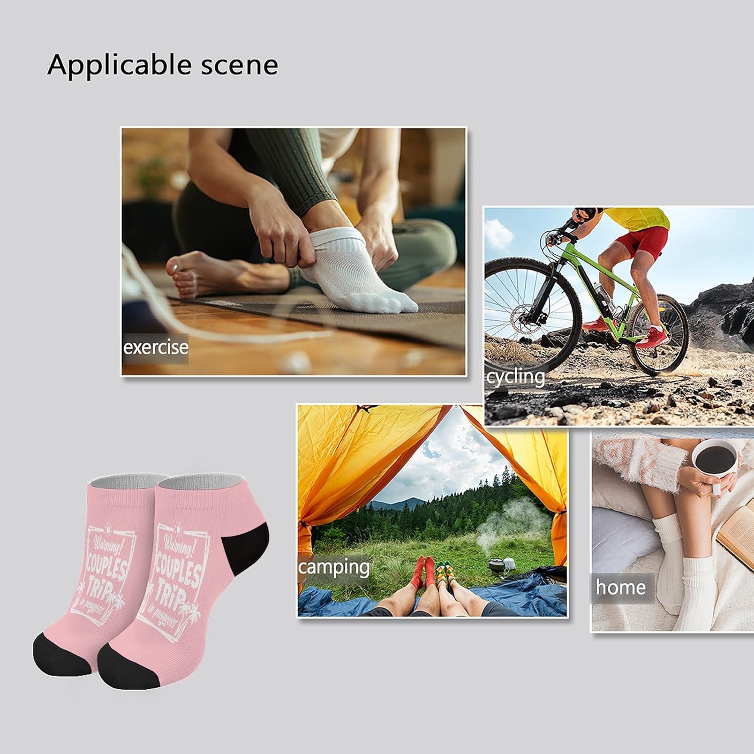 Couples Trip Boys Ankle Socks Liner