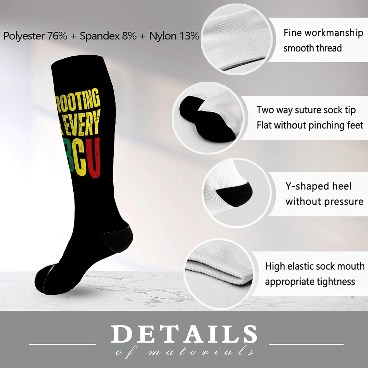 Im Rootings for Every HBCU College Graduate Black History Month Socks