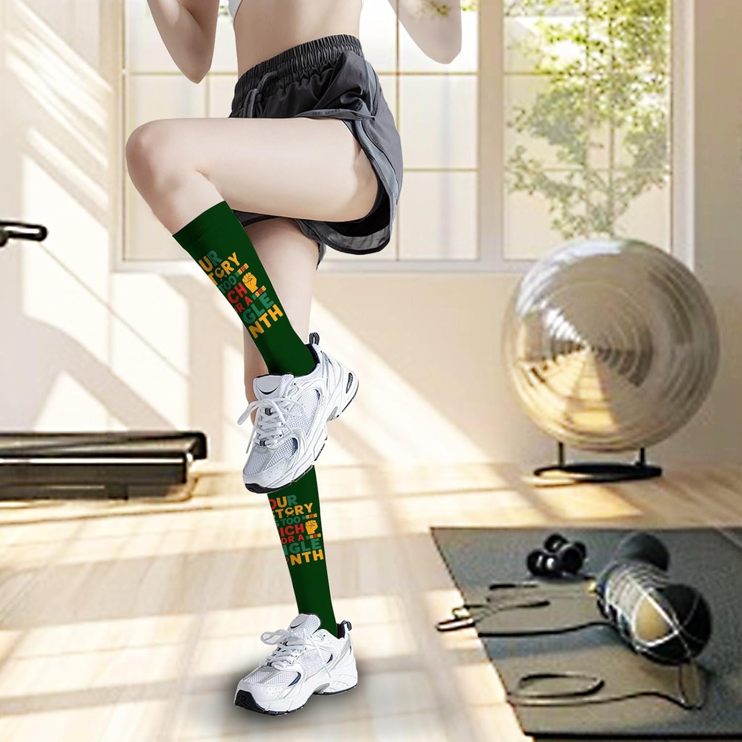 Thigh-High Cotton Socks for Men