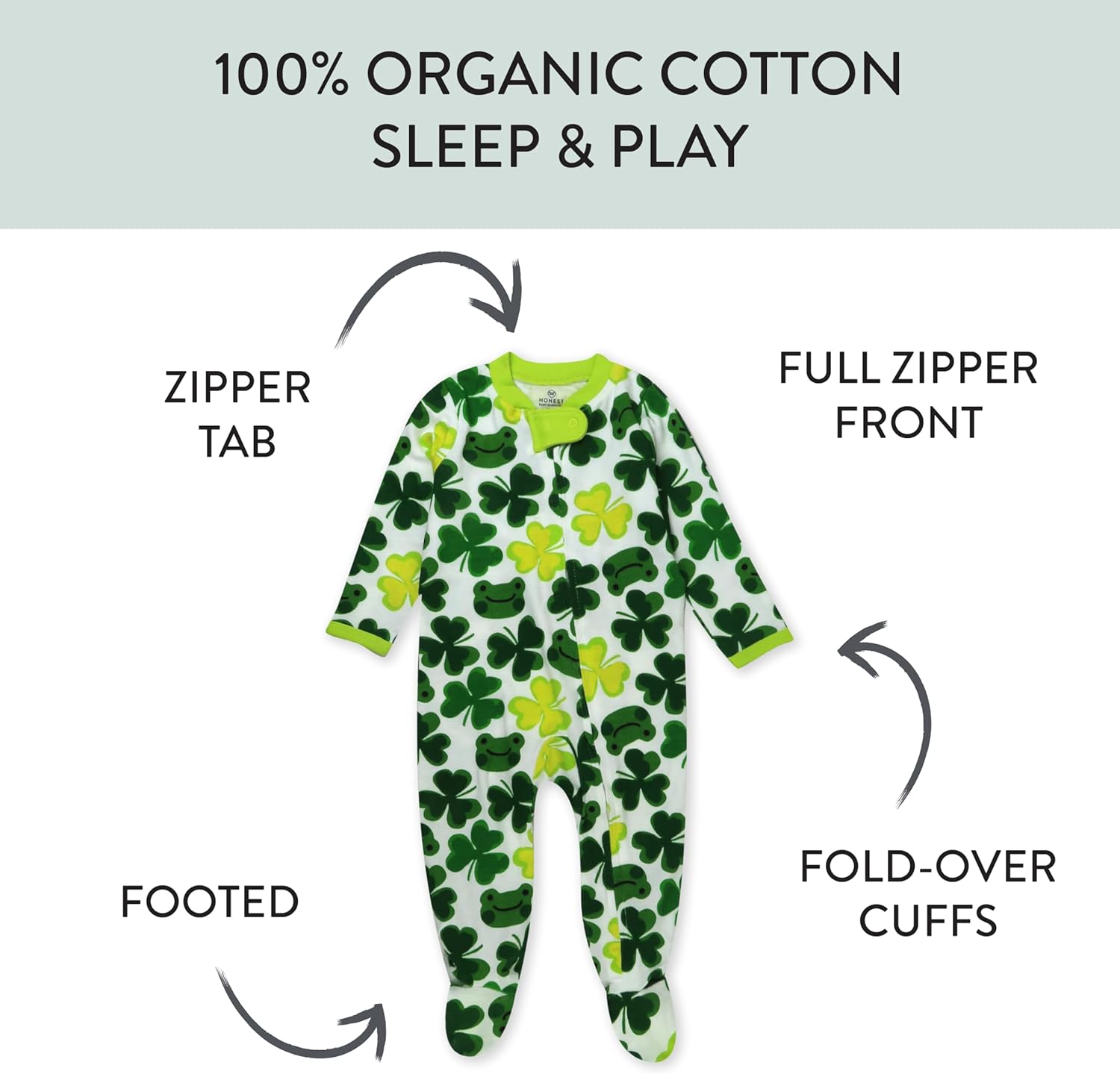 HonestBaby Celebration Sleep Play Pajama Sleeper