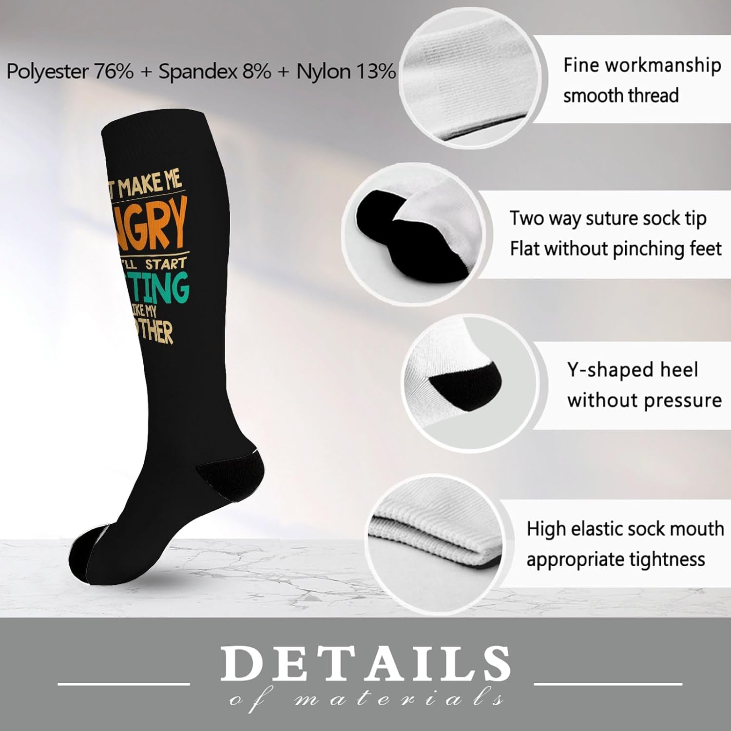 Fun Stretchy Socks for Boys Mom Dad or Friends