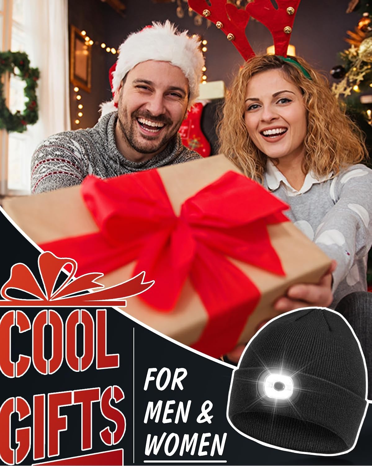 Fathers Seasonal Gift BGBIUS Beanie Headlamp