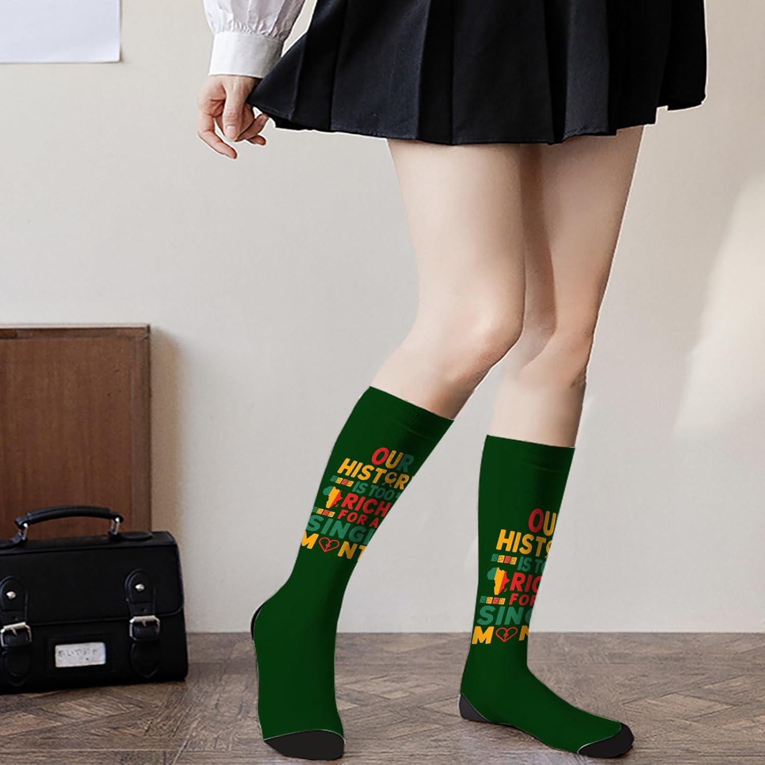 Thigh-High Cotton Socks for Men