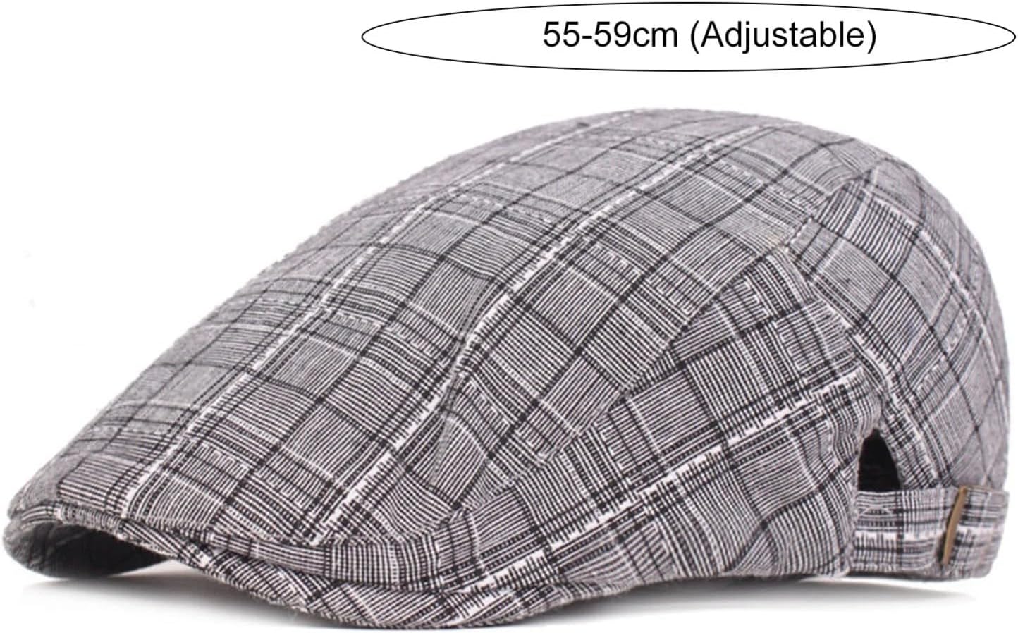 Adjustable Flat Cap for Men