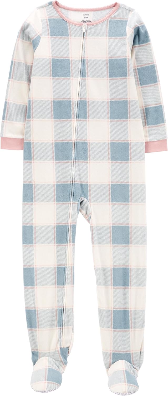 Carters Big Girls Footed Microfleece PJs Sleeper