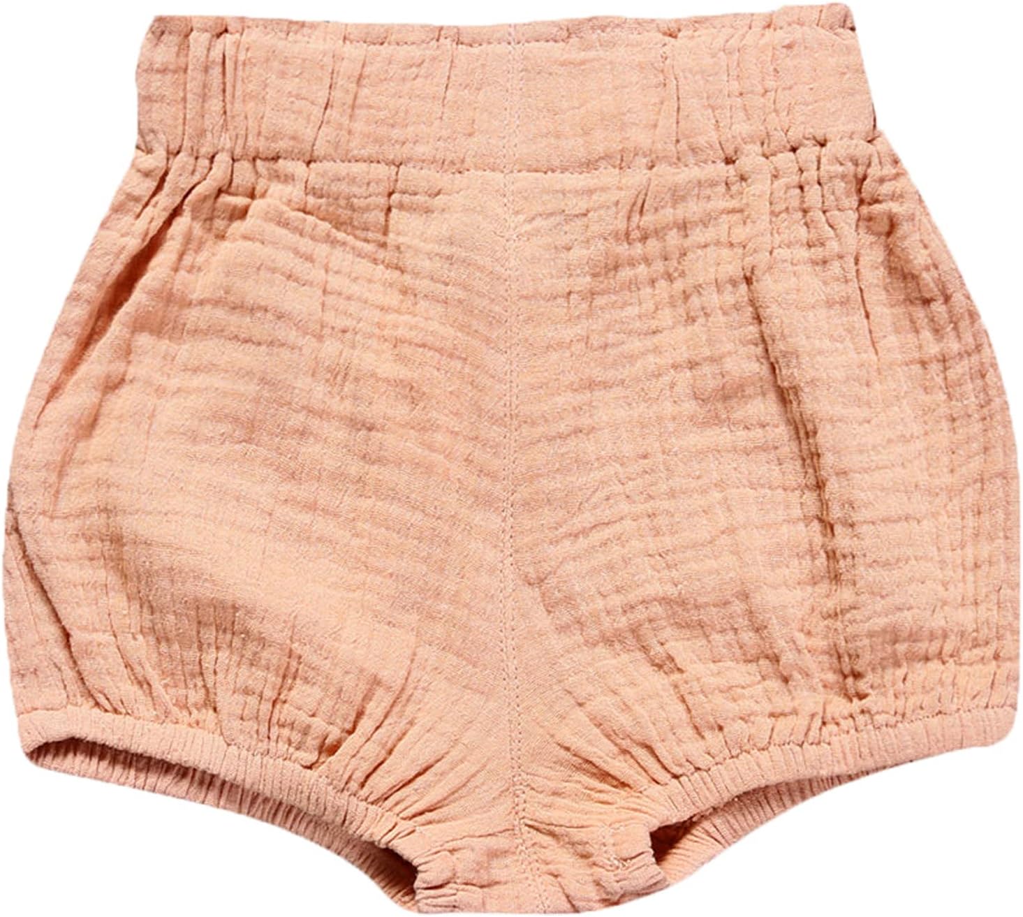 3PC Soft Cotton Linens Mix Harem Shorts for Babies