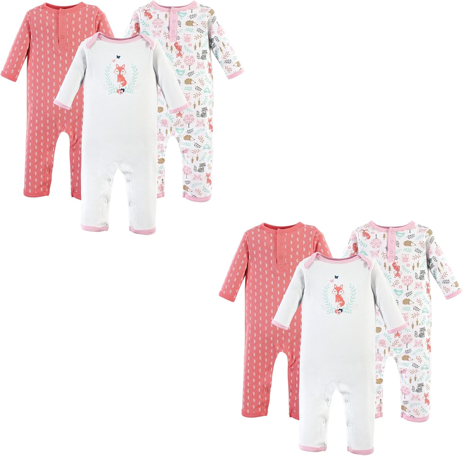 Hudson Baby Unisex Cotton Coveralls Set