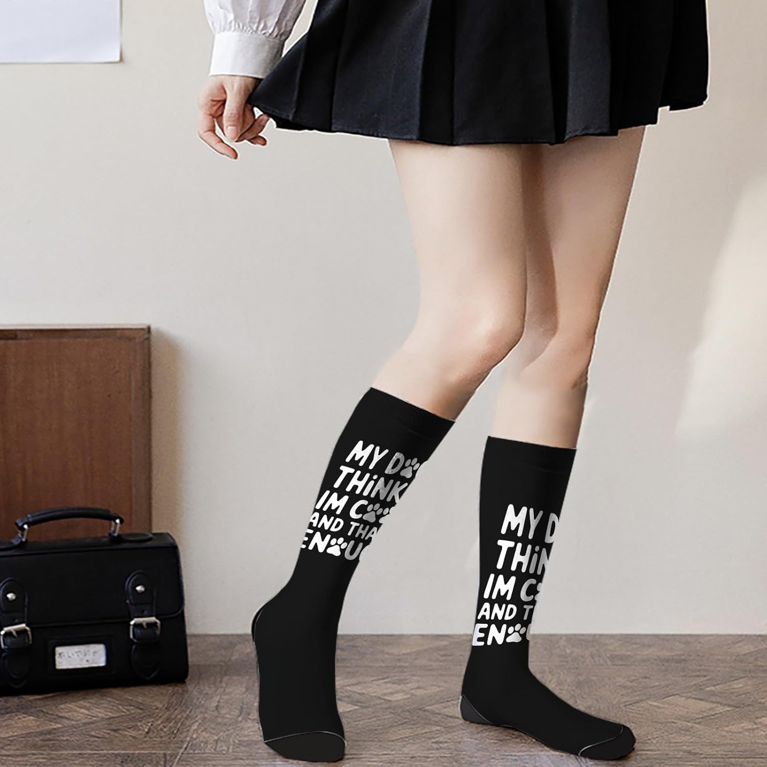 GenericMy Dogs Thinks Im CoolFunny Dog Lover Cotton Socks for Kids