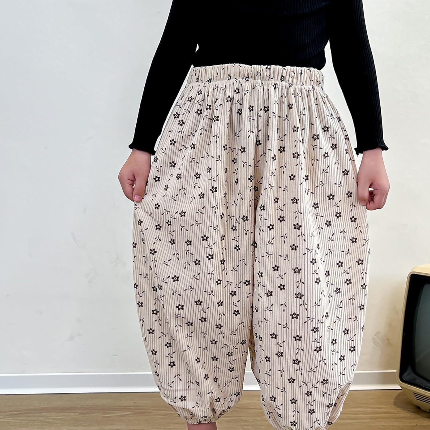 Cute Toddler Pants with Fun Floral Design