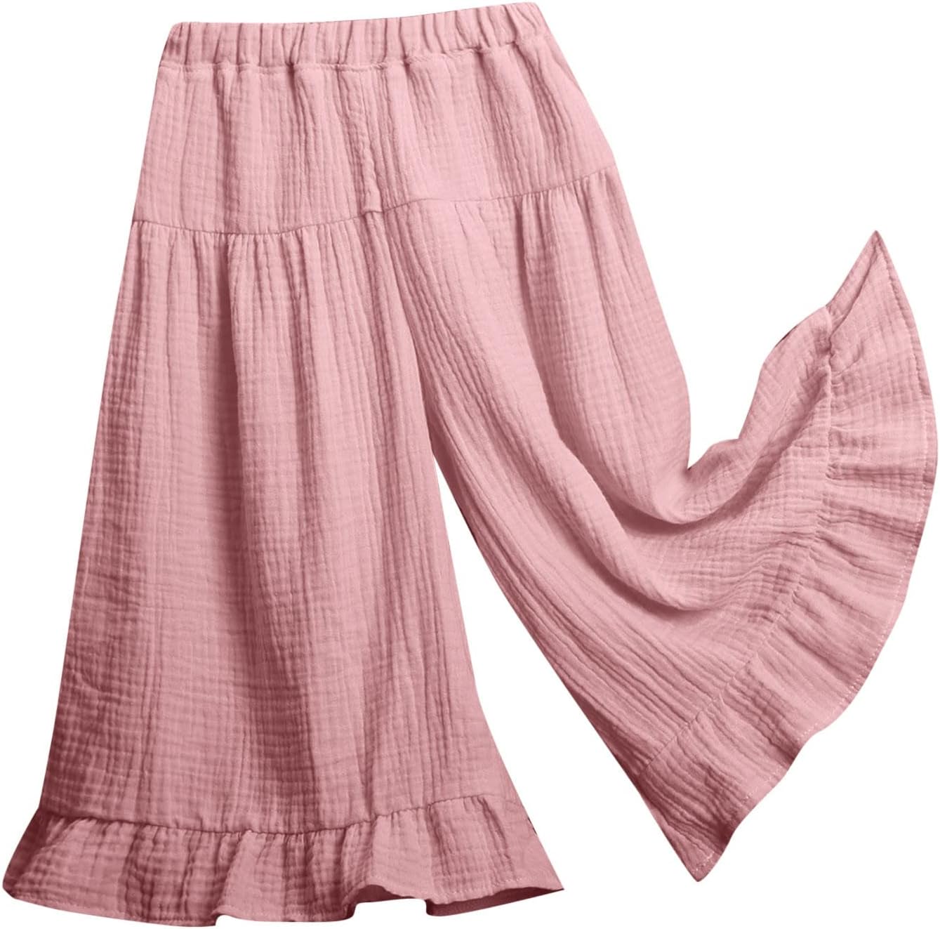 Cute Toddler Play Pants for Little Ones Elastic Ruffle Pants