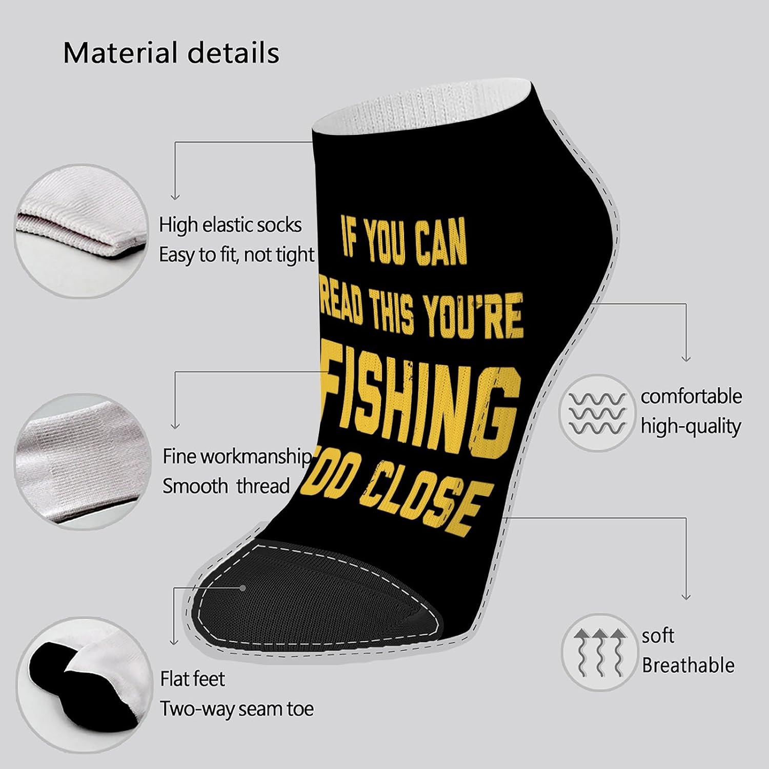 Crazy Mens Ankle Socks