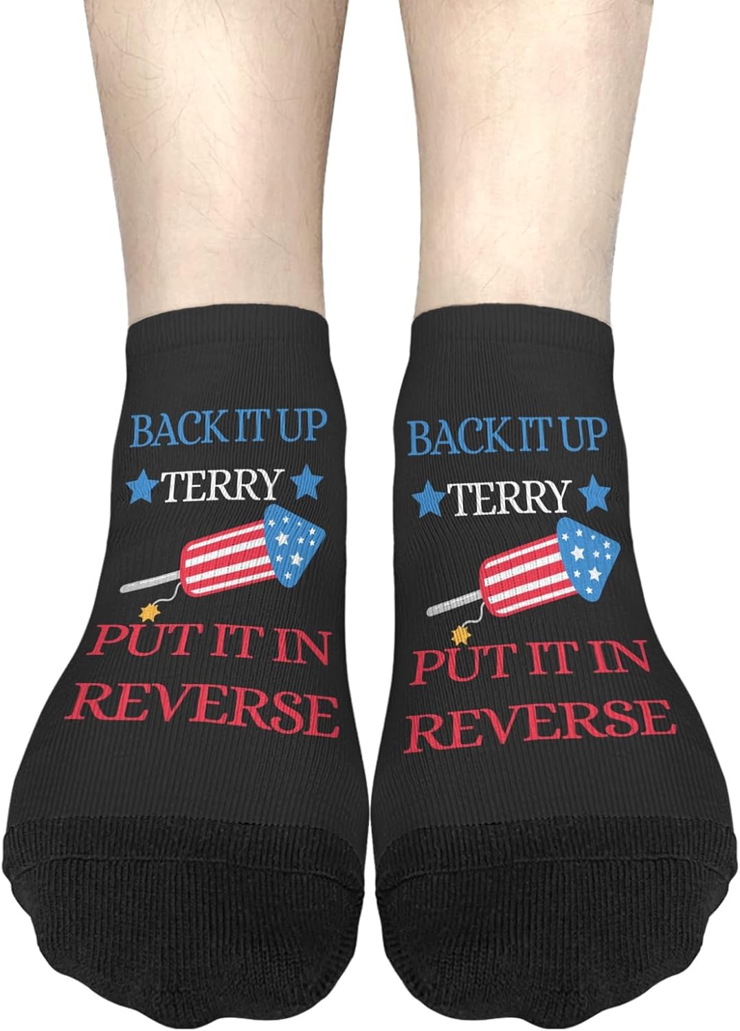 Funny Terry Socks for Men Let Them Know Youre Style-ChALLENGED